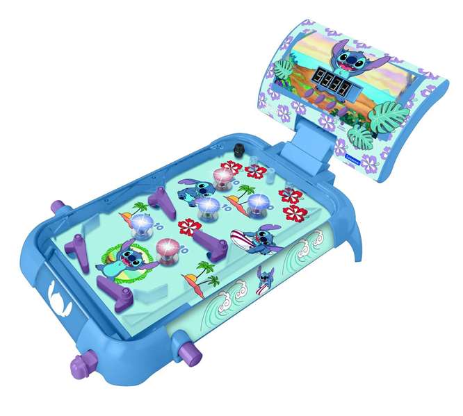 Lexibook Flipper Électronique Disney Stitch Bleu avec Lumières et Sons
