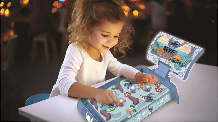 Lexibook Flipper Électronique Disney Stitch Bleu avec Lumières et Sons