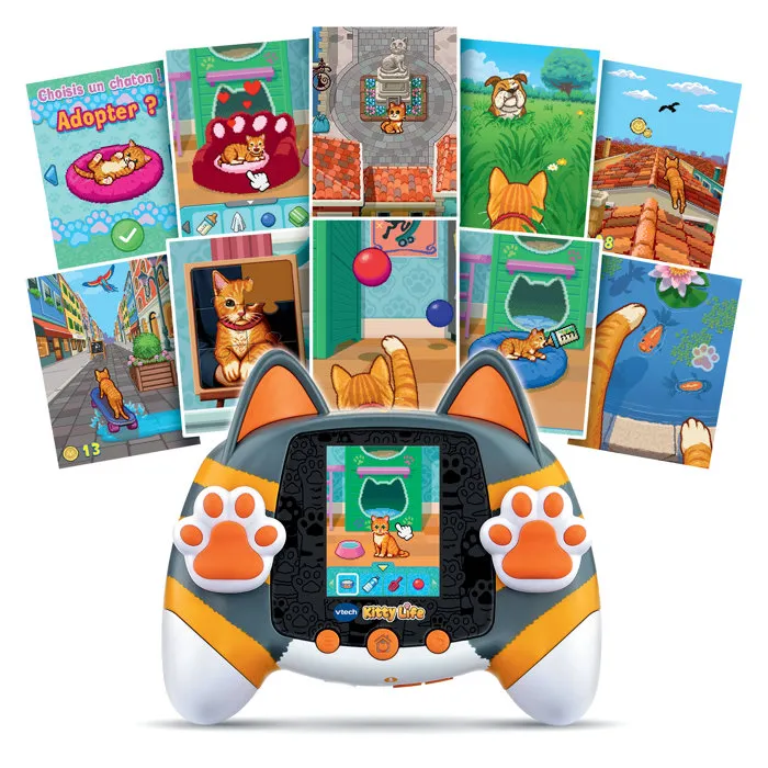 Vtech Kitty Life Gris/Orange Multicolore Vtech Kitty Life Gris/Orange Multicolore