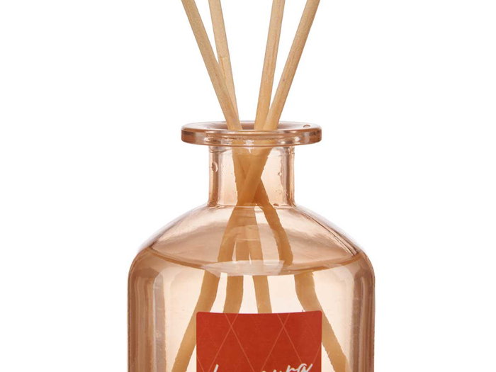 Acorde Mikado Diffuseur à tiges Jengibre 250ml - Verre Orange 8x12x8 cm (Set de 6)