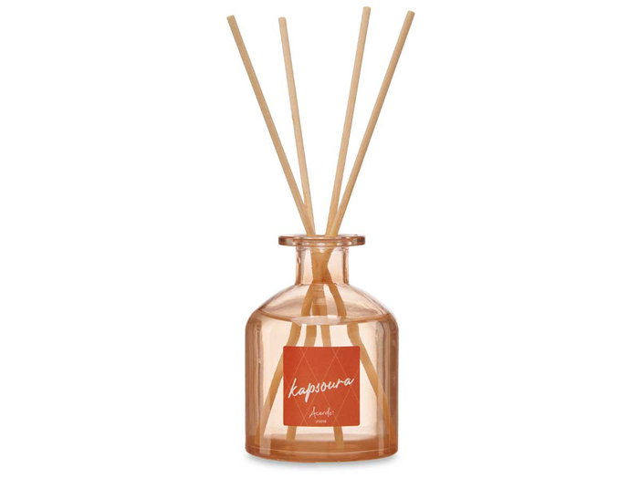 Acorde Mikado Diffuseur à tiges Jengibre 250ml - Verre Orange 8x12x8 cm (Set de 6)