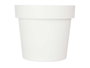 Ibergarden Pot de fleurs en plastique blanc 25 cm de diamètre (Set de 12)