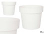 Ibergarden Pot de fleurs en plastique blanc 25 cm de diamètre (Set de 12)