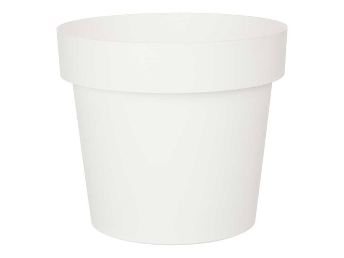 Ibergarden Pot de fleurs en plastique blanc 25 cm de diamètre (Set de 12) Ibergarden Pot de fleurs en plastique blanc 25 cm de diamètre (Set de 12)