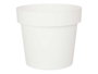 Ibergarden Pot de fleurs en plastique blanc 25 cm de diamètre (Set de 12)