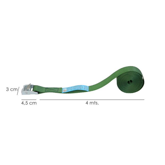 WOLFPACK LINEA PROFESIONAL Sangle à cliquet 4 m x 25 mm