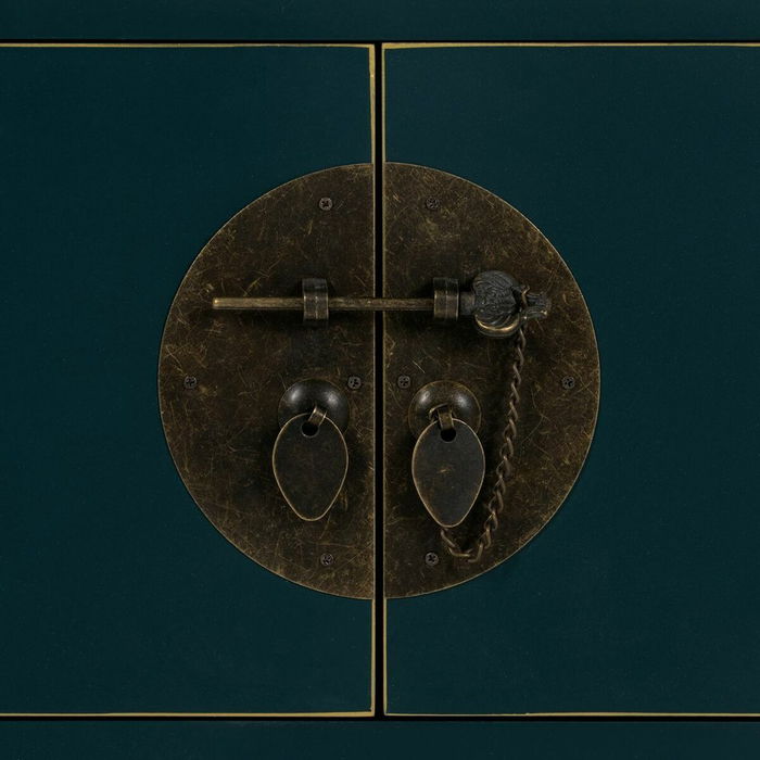 Table de Nuit ORIENTE Bleu Bois MDF 50 x 40 x 66 cm