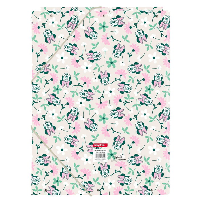 Safta Reliure à anneaux Minnie Mouse Minty Rose A4 26 x 33,5 x 2,5 cm