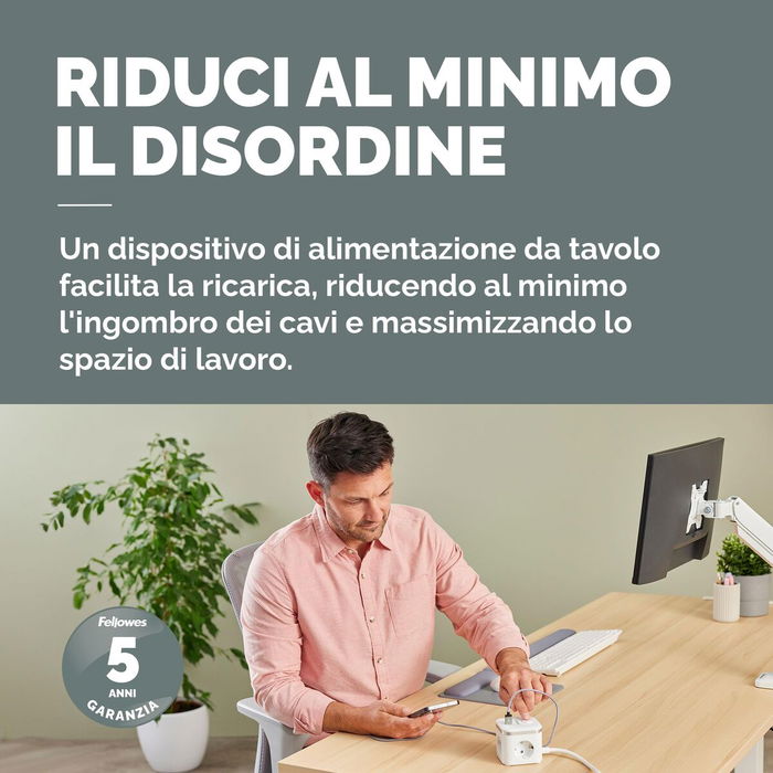 Réglette Fellowes 100137167 Noir (2 m)