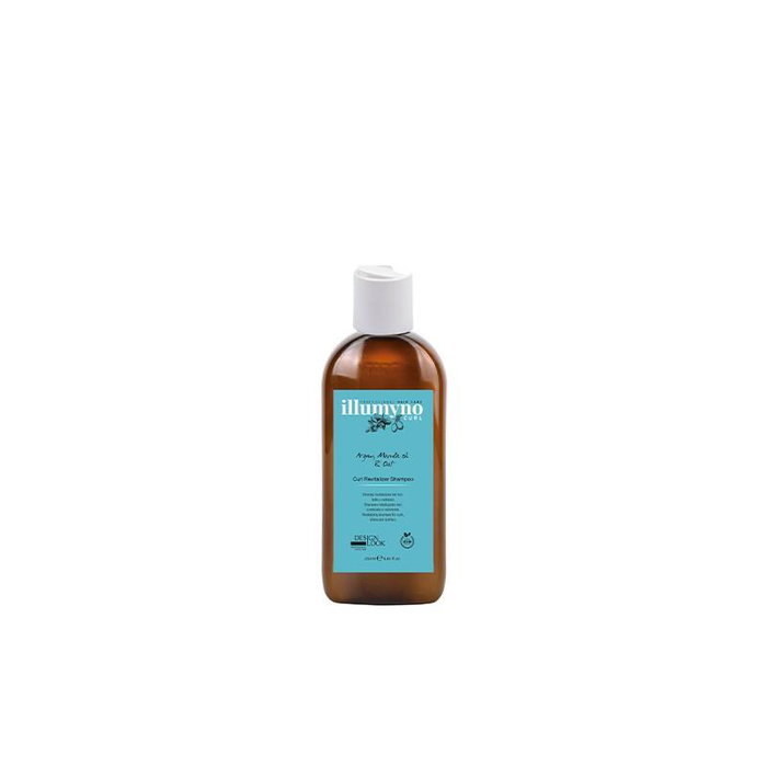 Design Look Champú Revitalizer Curl Illumyno 250ml - Shampoing Revitalisant pour Boucles Ondulées et Frisées avec Huile d'Argan et de Marula Design Look Champú Revitalizer Curl Illumyno 250ml - Shampoing Revitalisant pour Boucles Ondulées et Frisées avec Huile d'Argan et de Marula