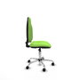 PIQUERAS Y CRESPO Chaise de bureau Algarra, tissu pistache, base chromée