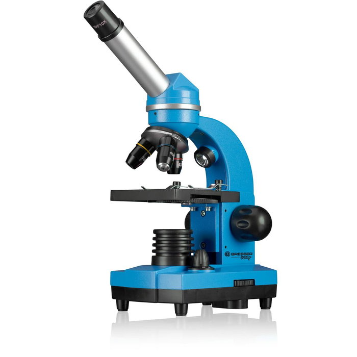Bresser Junior BIOLUX SEL - Microscope étudiant bleu (40x-1600x)