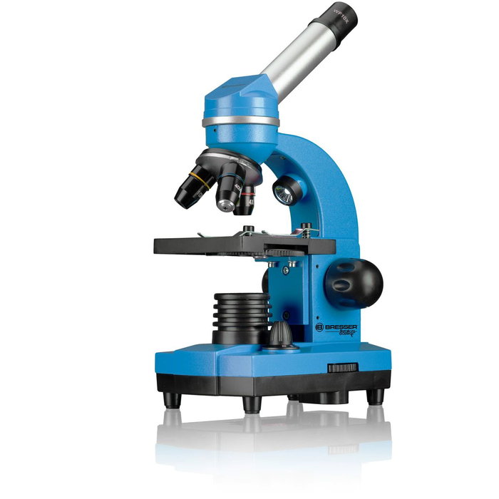 Bresser Junior BIOLUX SEL - Microscope étudiant bleu (40x-1600x)