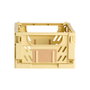Day Lot de 2 boîtes de rangement pliables jaune sable