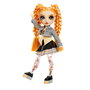 MGA Rainbow High Sparkle & Shine - Poupée de mode Clémentine avec jambes à paillettes liquides et tenue orange complète