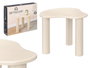 Giftdecor Table d'appoint Forma Gris 45 x 9 x 45 cm MDF et Plastique Beige
