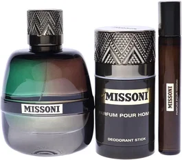 Missoni Set Pour Homme comprenant Eau De Parfum 100 ml, 10 ml et Déodorant Stick 75 ml