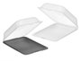 LEKNES Boîte à lunch haute en plastique, assortiment de 2 couleurs