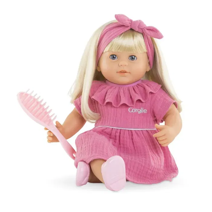 Corolle Poupon Jade 36 cm - Bébé fille avec cheveux longs faciles à coiffer, parfum vanille, yeux dormeurs et corps souple - Pour enfants dès 3 ans Corolle Poupon Jade 36 cm - Bébé fille avec cheveux longs faciles à coiffer, parfum vanille, yeux dormeurs et corps souple - Pour enfants dès 3 ans