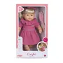 Corolle Poupon Jade 36 cm - Bébé fille avec cheveux longs faciles à coiffer, parfum vanille, yeux dormeurs et corps souple - Pour enfants dès 3 ans