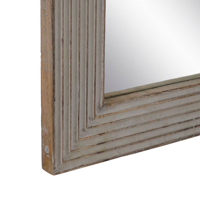BigBuy Home Miroir mural Blanc Naturel Vertical 64,8 x 3,8 x 108 cm