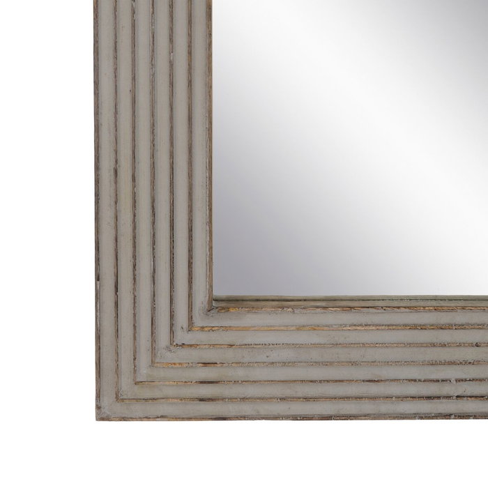 BigBuy Home Miroir mural Blanc Naturel Vertical 64,8 x 3,8 x 108 cm