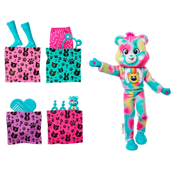 Barbie Cutie Reveal Bisounours avec déguisement en peluche et accessoires