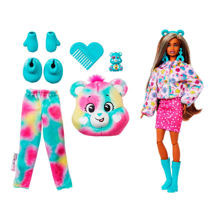 Barbie Cutie Reveal Bisounours avec déguisement en peluche et accessoires