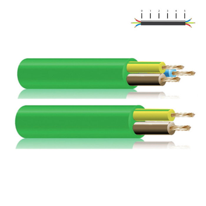 Tuyau vert sans halogène 3x1mm
