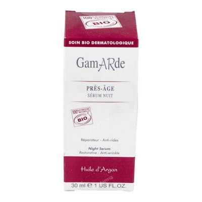 Gamarde Sérum Anti-âge de nuit BIO 30ml Gamarde Sérum Anti-âge de nuit BIO 30ml