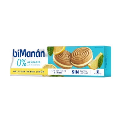 BIMANAN Galletas de limón 0% azúcares