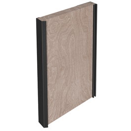 HERRAJES ALK Profil de poignée Capri 2,70 m noir bois pour bois épaisseur 30-32 mm