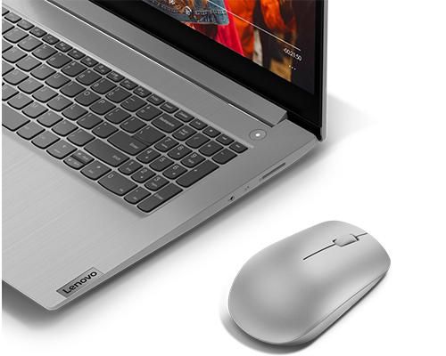 Lenovo 530 - Souris sans fil 2.4 GHz, capteur optique 1200 DPI, nano récepteur USB, 65 g, gris platine