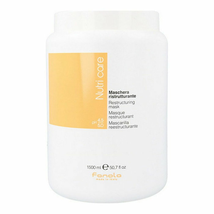 Fanola Mascarilla Reestructurante New - Masque reconstructeur et nourrissant pour cheveux secs et frisés - 1500ml
