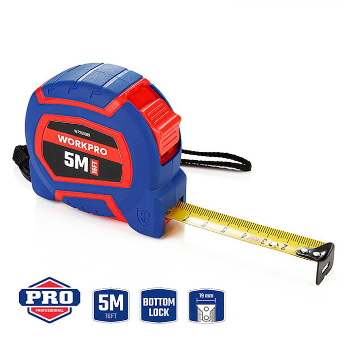 Flexomètre Workpro 5 m 19 mm Flexomètre Workpro 5 m 19 mm