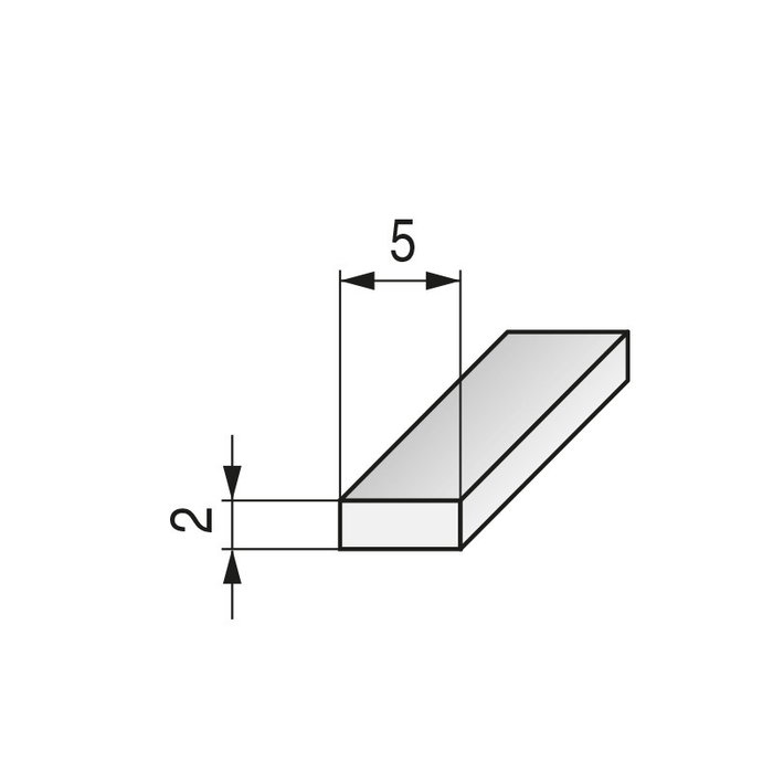 FBS Nami 5X2,3 - Profil à Emboîtement en Aluminium Mat 2,5 m - Lot de 3 FBS Nami 5X2,3 - Profil à Emboîtement en Aluminium Mat 2,5 m - Lot de 3