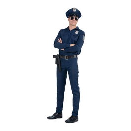My Other Me Déguisement Policier avec Casquette, Chemise, Pantalon et Ceinture avec Holster Taille XXL