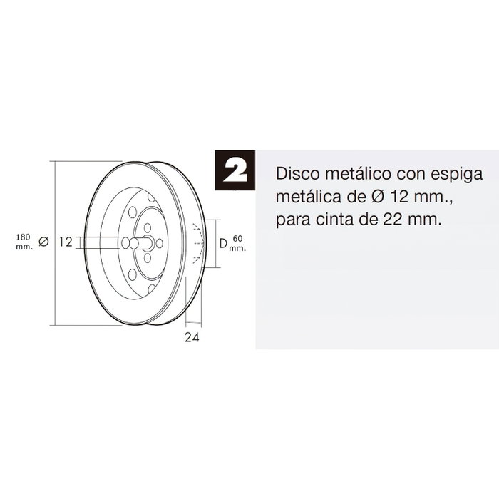 WOLFPACK LINEA PROFESIONAL Treuil volet métallique pointe métallique 180x60 mm WOLFPACK LINEA PROFESIONAL Treuil volet métallique pointe métallique 180x60 mm