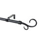 Tringle à Rideau Stor Planet Cintacor Bâton 160-300 cm Noir Métal