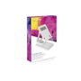 Tooq Support Pliable pour Tablette jusqu'à 12,9 Pouces, Orientation Verticale/Horizontale, Rotation 360°, Antidérapant, Blanc