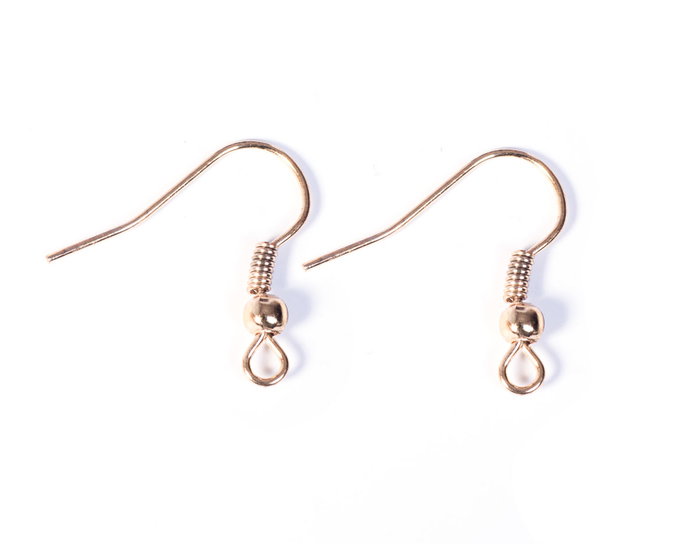 Innspiro Boucles d'oreilles métalliques crochet ouvert hippie dorées 20x18mm Innspiro Boucles d'oreilles métalliques crochet ouvert hippie dorées 20x18mm