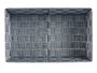 KIPIT Cesta rectangulaire en tissu gris sans anses