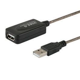 Savio Câble Rallonge à USB CL-76 Blanc Noir 5 m