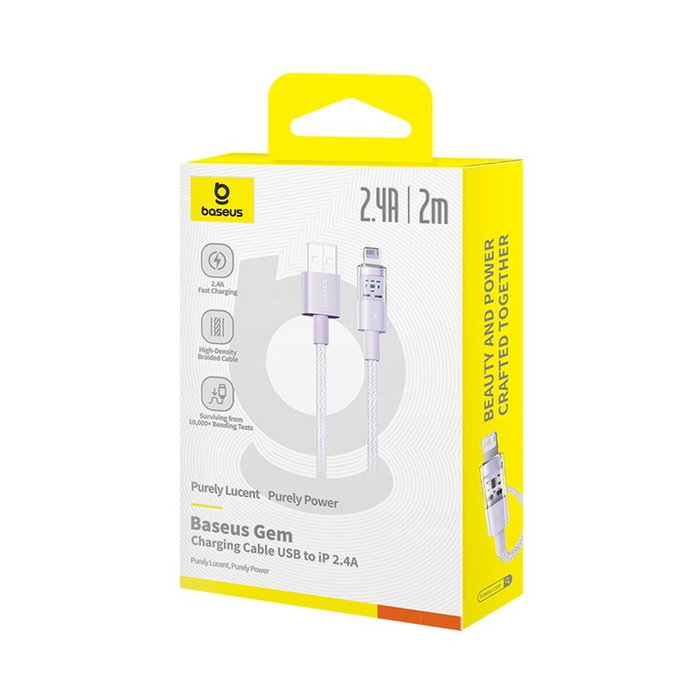 Baseus Câble USB vers Lightning P10373003511-01 Pourpre 2 m