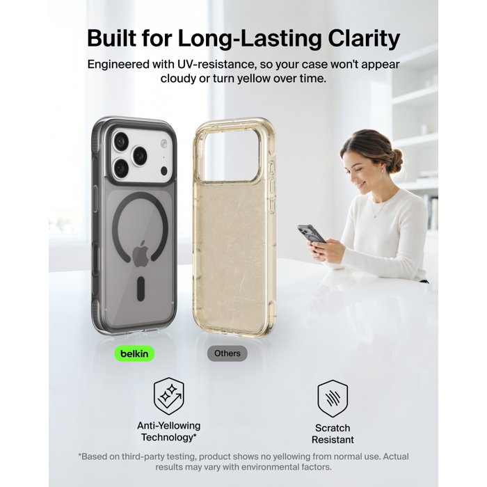 Belkin Protect+ Mag. Case pour iPhone 18 Pro Max / iPhone 17 Pro Max - Noir