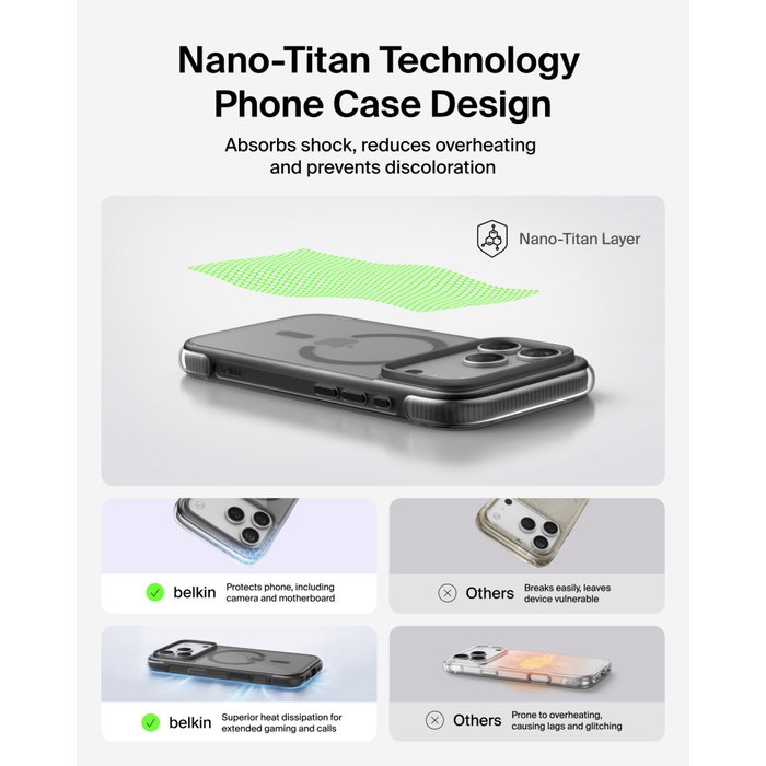 Belkin Protect+ Mag. Case pour iPhone 18 Pro Max / iPhone 17 Pro Max - Noir