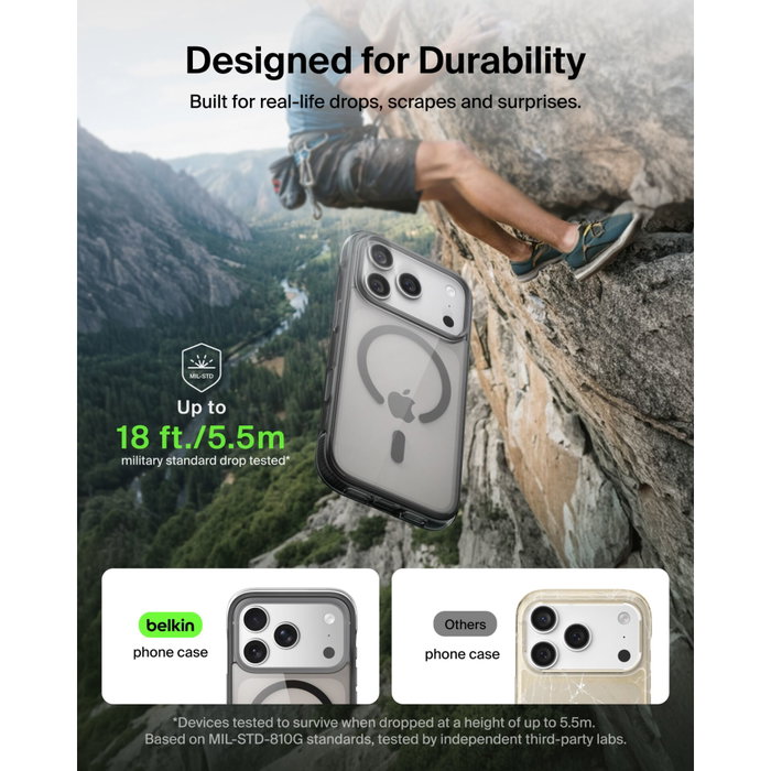 Belkin Protect+ Mag. Case pour iPhone 18 Pro Max / iPhone 17 Pro Max - Noir