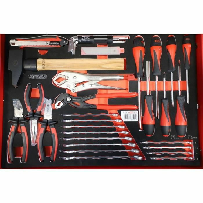 KS Tools Module de composition d'outils 2 tiroirs - 184 pièces KS Tools Module de composition d'outils 2 tiroirs - 184 pièces