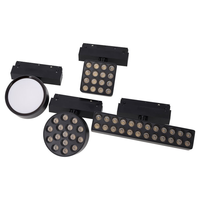 Projecteur magnétique LED sur rail 16 W Ø97 mm CCT réglable