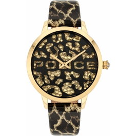 Police PL16028MSG.02 Montre Analogique Dorée et Marron